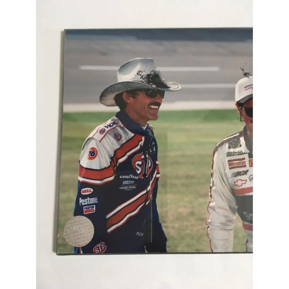 Dale Earnhardt & Richard Petty NASCAR Legends 8x10 Framed Photo Licensed NEW
